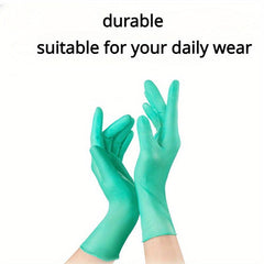 99pcs Disposable Nitrile Gloves Powder Durable Waterproof Gloves