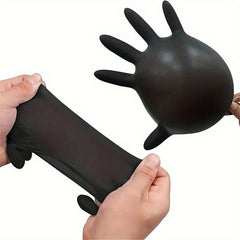 99pcs Disposable Nitrile Gloves Powder Durable Waterproof Gloves