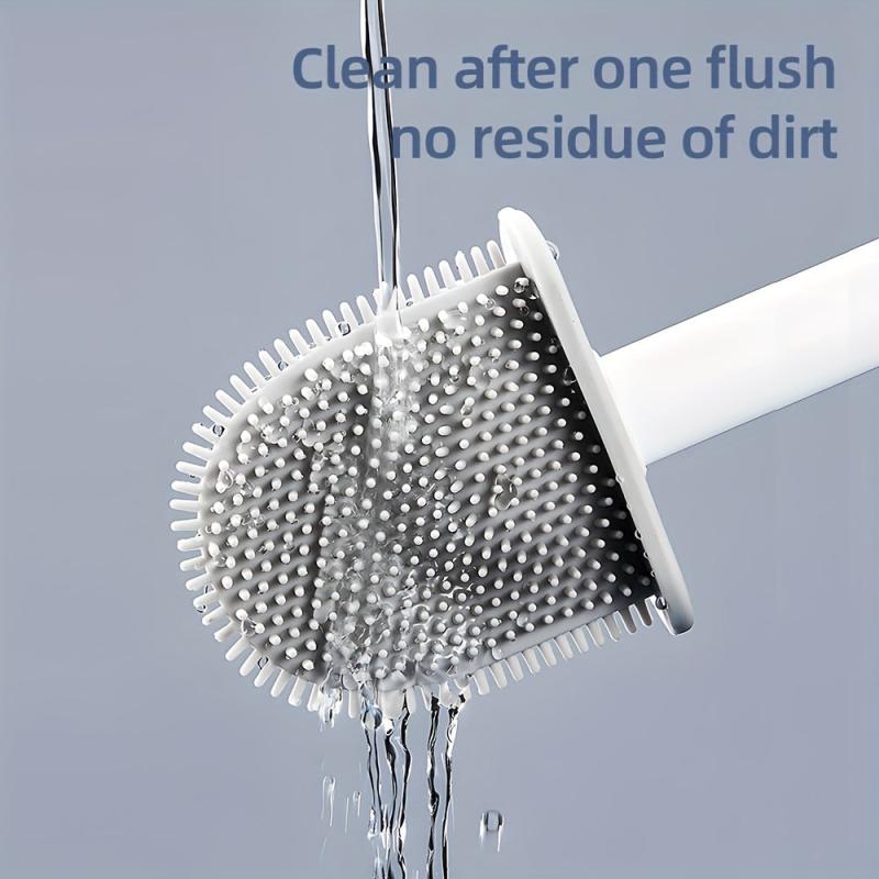 Wall Mounted Silicone Toilet Brush Set 08 Cm 2 Toilet Brush With Holder
