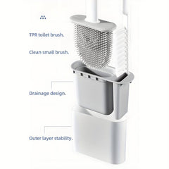 Wall Mounted Silicone Toilet Brush Set 08 Cm 2 Toilet Brush With Holder