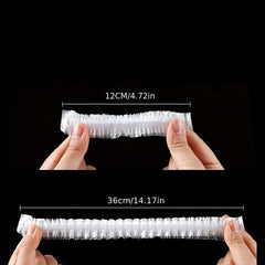 Reusable Food Storage Covers Keep Food Fresh Longer Elastic Plastic Wrap