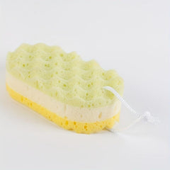 Three Layers Bath Cleaning Sponge Soft Shower Exfoliating Sponge