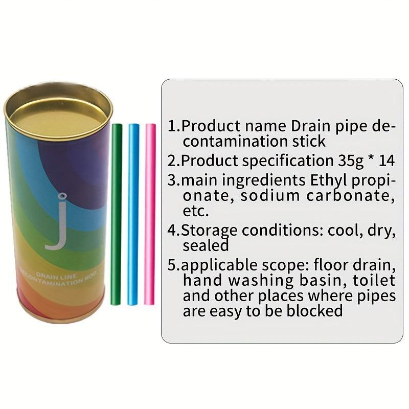 12pcs Sewer Cleaning Stick Drain Cleaner Stick Sewer Drain Deodorizer
