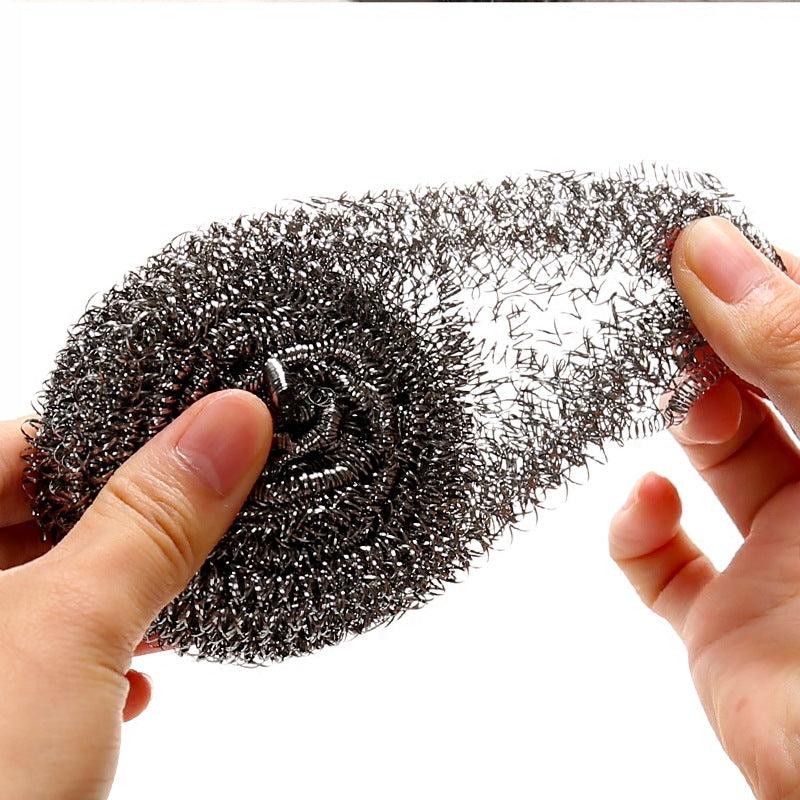 6pcs Stainless Steel Wire Ball Scrubber for Dishwashing