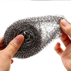 6pcs Stainless Steel Wire Ball Scrubber for Dishwashing