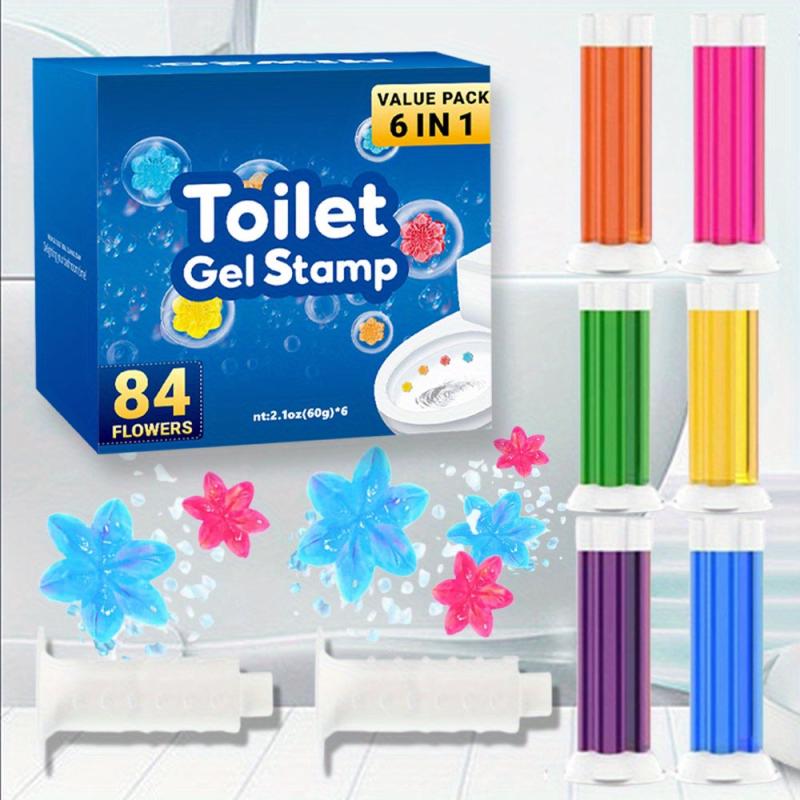 Toilet Cleaning Gel Flower Stamp Toilet Gel Flower Scented Toilet Deodorant Gel