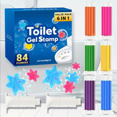 Toilet Cleaning Gel Flower Stamp Toilet Gel Flower Scented Toilet Deodorant Gel