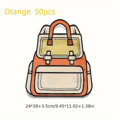 50pcs Cartoon Backpack Snack Sharing Bag for Cookies Candy Chocolate Souvenir