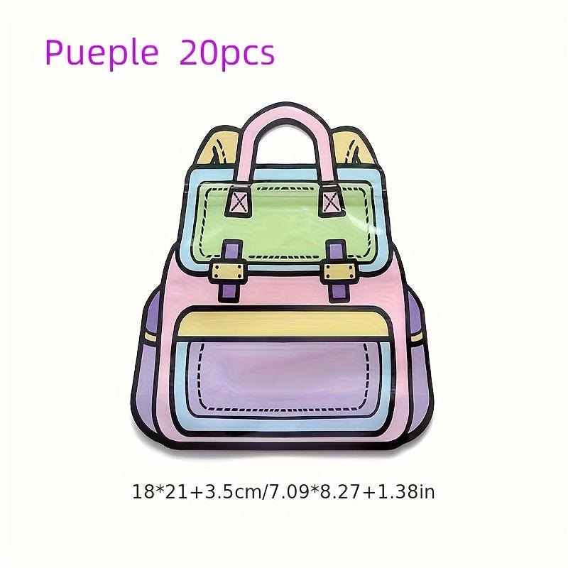 50pcs Cartoon Backpack Snack Sharing Bag for Cookies Candy Chocolate Souvenir