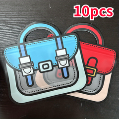 10 PCS Hand Bag Shape Cookie Candy Plastic Zipper Bag Party Supplies