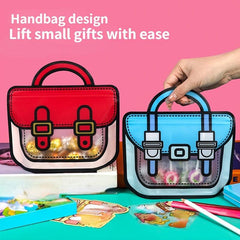 10 PCS Hand Bag Shape Cookie Candy Plastic Zipper Bag Party Supplies