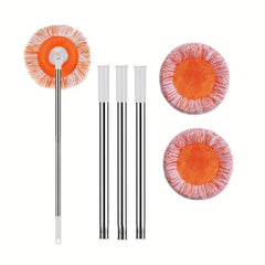 Extendable Sunflower Mop Set Dual purpose Dry/Wet Chenille Flat Lazy Person