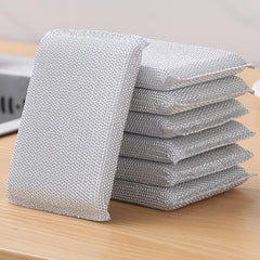 10pcs Double Sided Scrubbing Pads Sponge for Dishwashing Kitchen Cleaning
