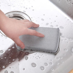 10pcs Double Sided Scrubbing Pads Sponge for Dishwashing Kitchen Cleaning