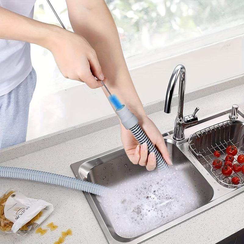 Pipe Cleaning Brush Set 4pcs 170 103 Long Drain Dredger Kitchen Cleaning