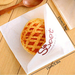 100 PCS Disposable Coated Papers Packaging Bag For Hamburgers