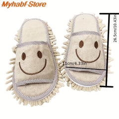 Detachable Microfiber Lazy Mopping Slippers for Household Cleaning
