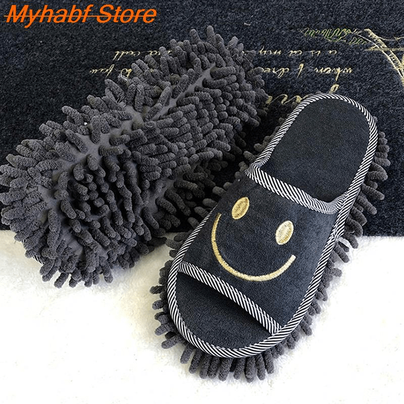 Detachable Microfiber Lazy Mopping Slippers for Household Cleaning