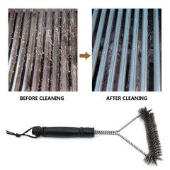 Stainless Steel Barbecue Grill Brush Non stick Cleaning BBQ Accessories