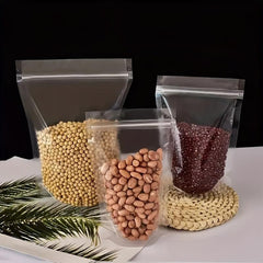 100pcs Self Sealing Stand up Bags for Grains & Powders