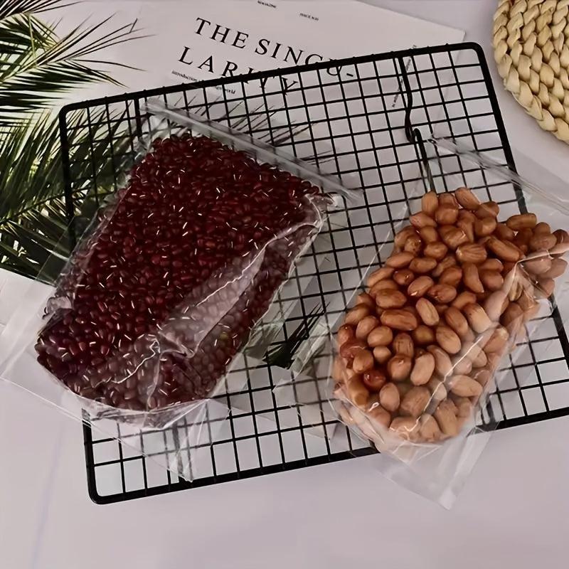 100pcs Self Sealing Stand up Bags for Grains & Powders