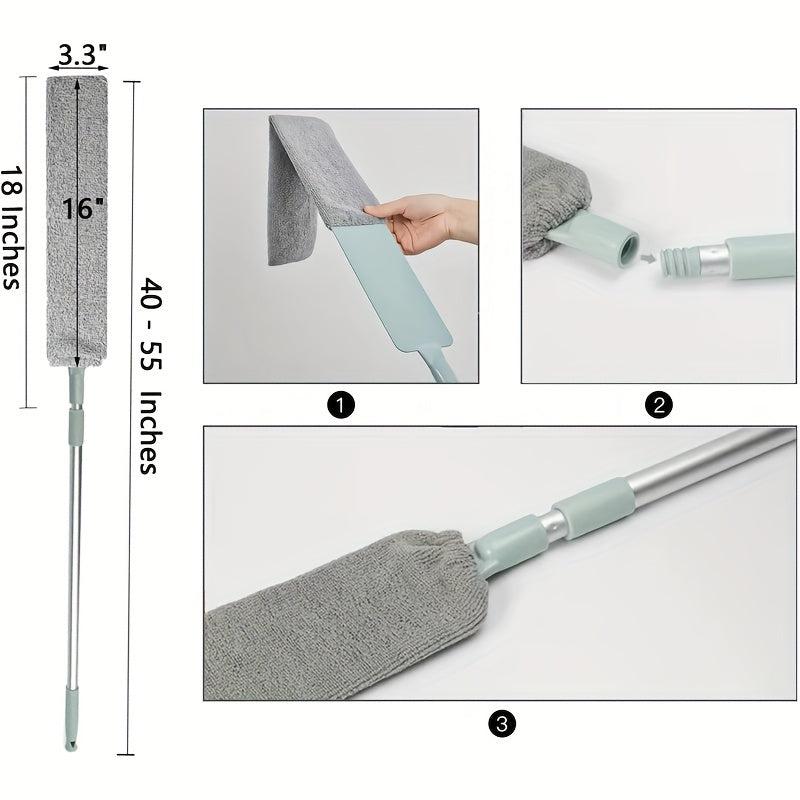 Washable Microfiber Bed Bottom Cleaning Duster Brush