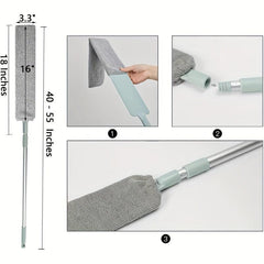 Washable Microfiber Bed Bottom Cleaning Duster Brush