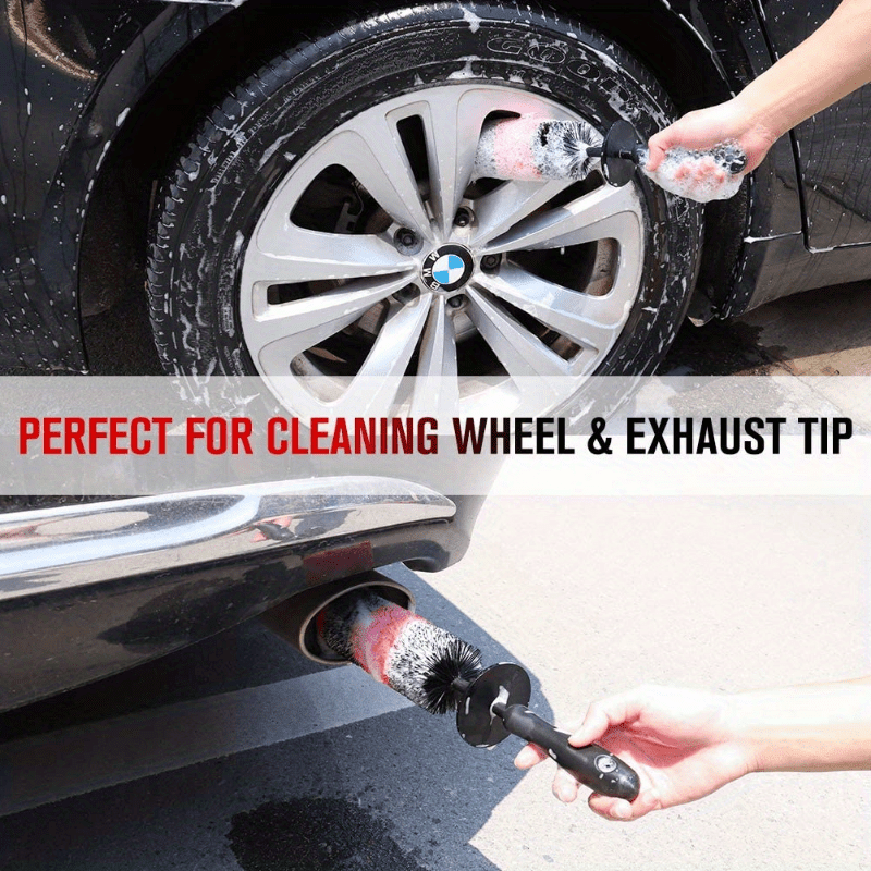 Car Wheel Brush Rim Tire Cleaning Soft Bristle Non-scratch Car Detailing Brush