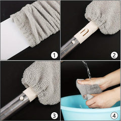 2pcs Dust Cleaning Cloth Cover Refill Microfiber Washable Dust Cleaning Cloth