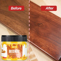 2pcs Beeswax With Sponge Wooden Furniture Maintenance Beeswax