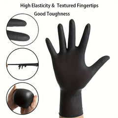 Disposable Nitrile Gloves 100pcs Chemical Resistant Waterproof Protective