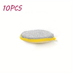 10pcs 2-Sided Dishwashing Sponge for Faster and Cleaner Results