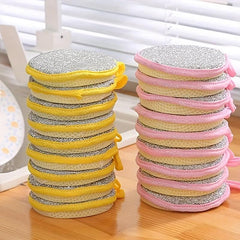 10pcs 2-Sided Dishwashing Sponge for Faster and Cleaner Results