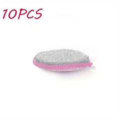 10pcs 2-Sided Dishwashing Sponge for Faster and Cleaner Results