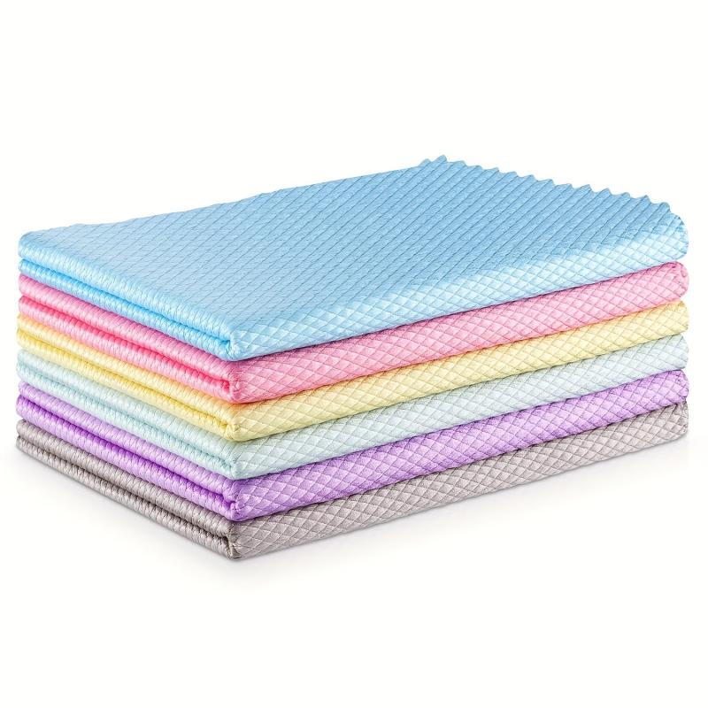 10pcs Microfiber Cleaning Cloths for Kitchen Counters Windows Mirrors Glass