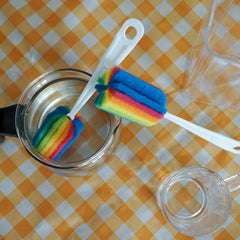 Colorful Long Handle Cup Brushes for Effortless Dish and Teapot Cleaning