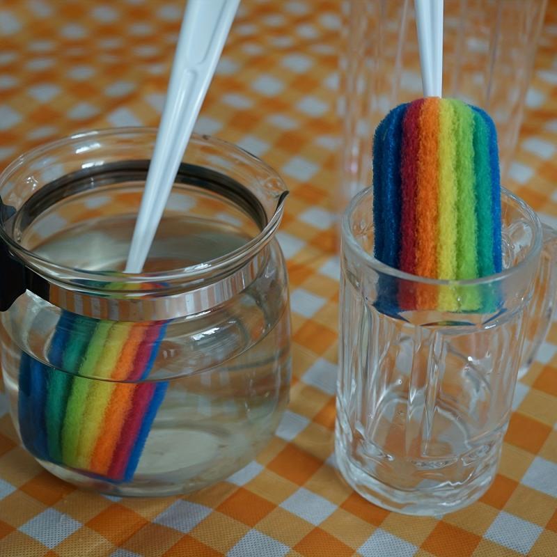 Colorful Long Handle Cup Brushes for Effortless Dish and Teapot Cleaning