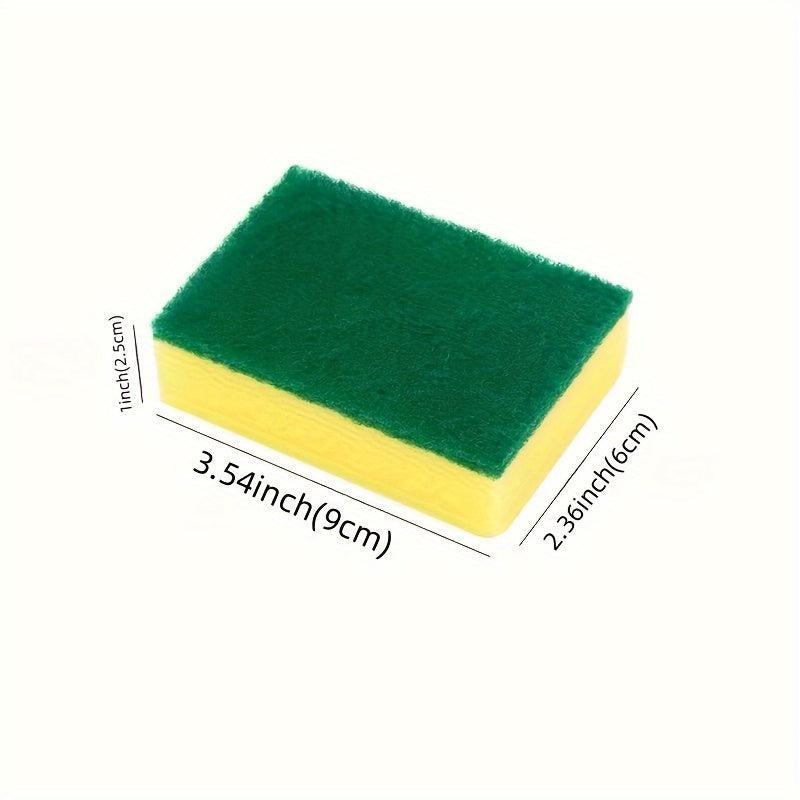 10pcs Double Sided Scouring Pad for Household Cleaning