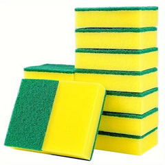 10pcs Double Sided Scouring Pad for Household Cleaning