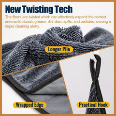 Microfiber Cleaning Cloth Dish Towel Car Washing Soft Drying Towel