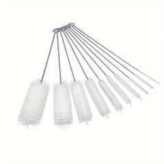 10pcs Bottle Cleaning Brushes Set - Nylon Tube Straw Cleaner
