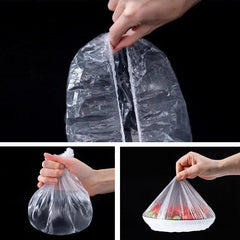 100pcs Disposable Cling Film Sleeves Fresh Keeping Bowl Covers