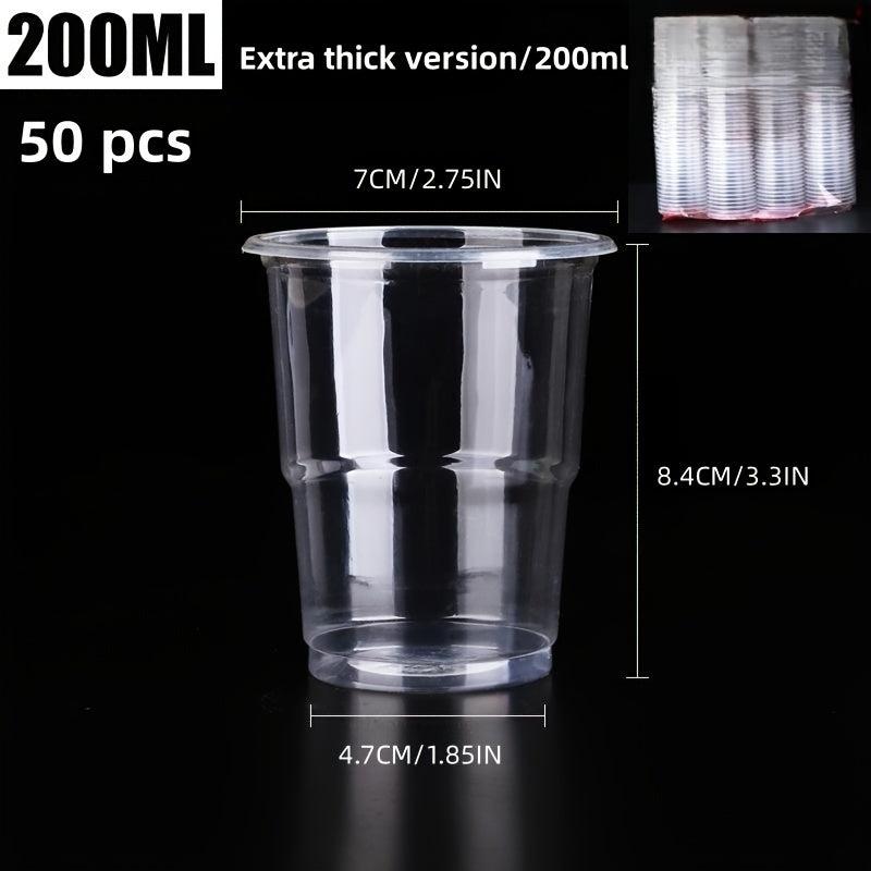 Disposable Plastic Cups for Tasting and Parties - 50/100/200pcs