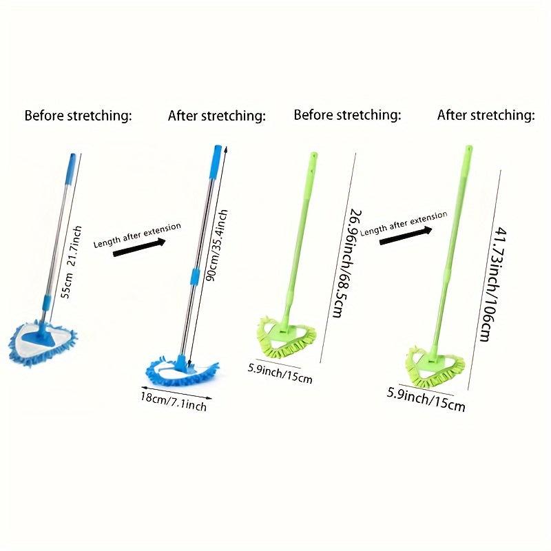 Telescopic Triangle Mop Replacement Cloth Small Lazy Mop Ceiling Wall Cleaning