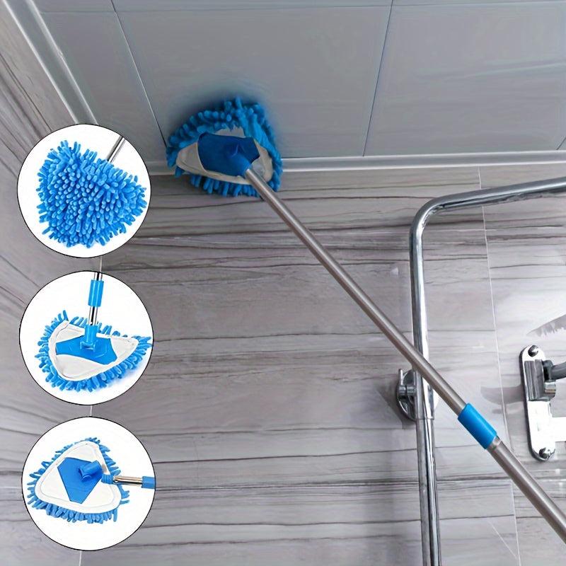 Telescopic Triangle Mop Replacement Cloth Small Lazy Mop Ceiling Wall Cleaning