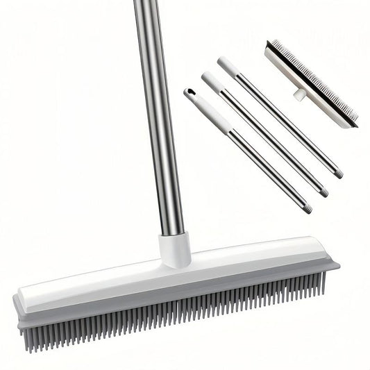 Pet Hair Removal Broom with Squeegee