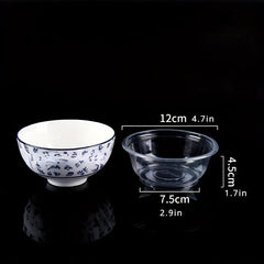 50pcs 12oz Plastic Bowls Transparent Salad Bowls for Parties and Events