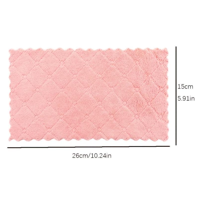 10pcs Double Sided Absorbent Kitchen Towels for Cleaning, Dishes, and More