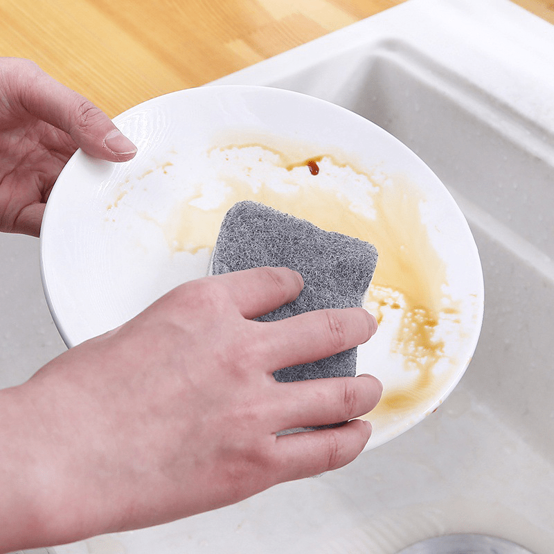 Double Sided Scouring Pad Household Cleaning Sponge