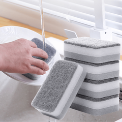 Double Sided Scouring Pad Household Cleaning Sponge